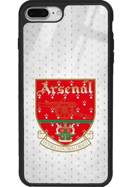 Apple iPhone 7 Plus - 8 Plus Retro Arsenal Tasarımlı Glossy Telefon Kılıfı