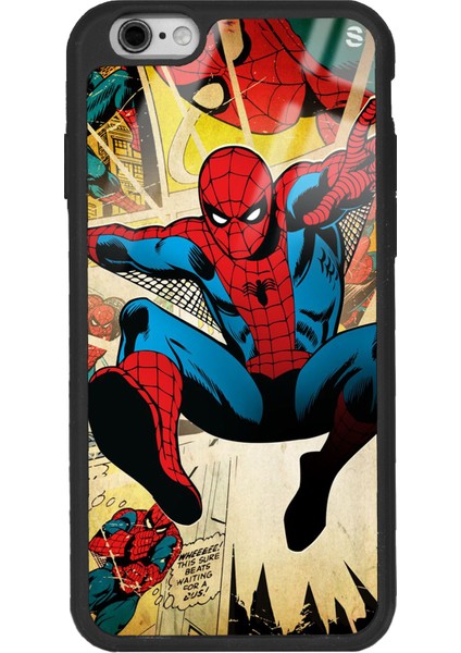 Apple iPhone 6 - 6s Spider-Man Örümcek Adam Tasarımlı Glossy Telefon Kılıfı