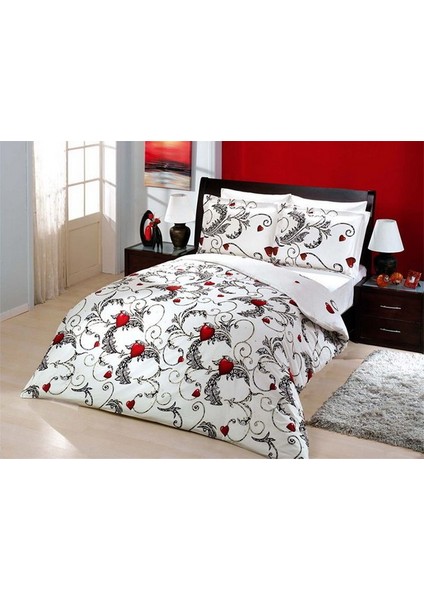 Altınbaşak Gizem Beyaz Bambu Çift Kişilik Nevresim Takımı