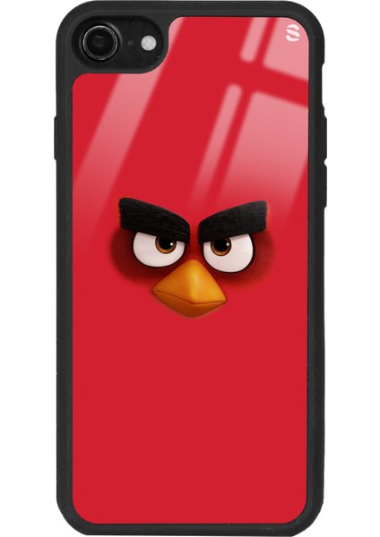 Apple iPhone 7 - 8 Red Angry Birds Tasarımlı Glossy Telefon Kılıfı