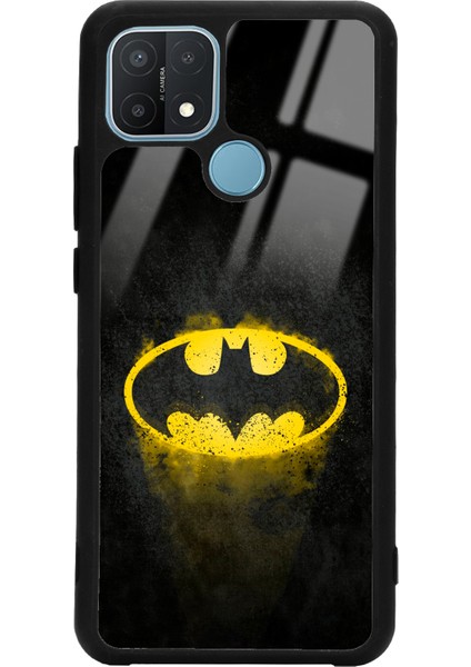Oppo A15 - A15S Yellow Batman Tasarımlı Glossy Telefon Kılıfı