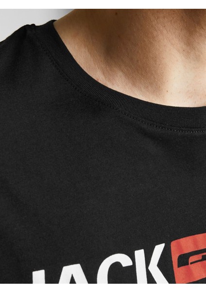2YETSBS32580 12184987 On Buyuk Beden 0 Yaka Kısa Kol Tshirt Siyah