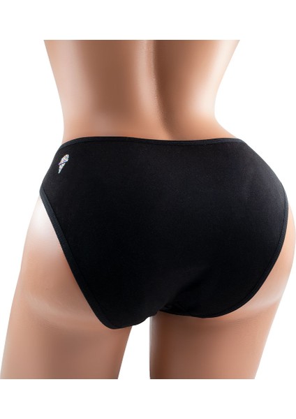 - Ice Cream Baskılı Kadın Külot, Slip, Komik,fantazi, Egzotik, Mesajlı Iç Çamaşırı (Siyah)(Medium) modelleri