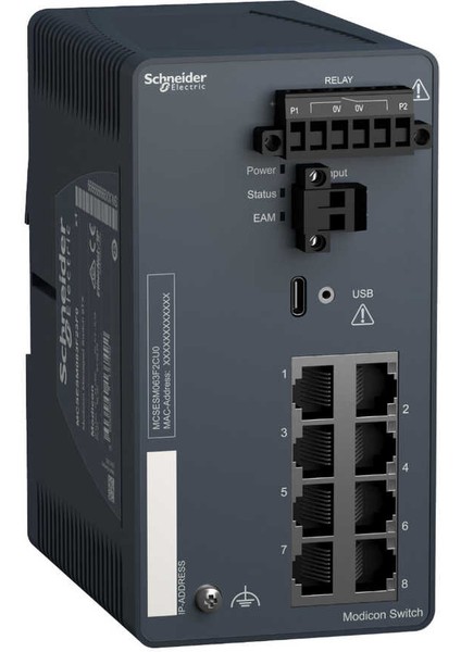 MCSESM083F23F0 Modicon Managed Switch 8tx