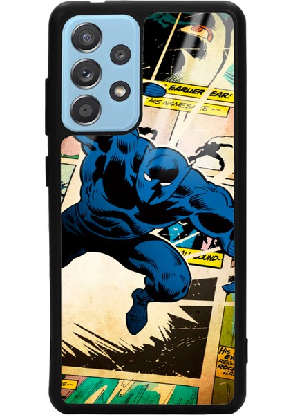 Samsung A72 Black Panther Kara Panter Tasarımlı Glossy Telefon Kılıfı