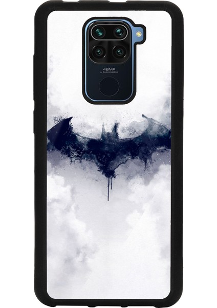 Xiaomi Redmi Note 9 Beyaz Batman Tasarımlı Glossy Telefon Kılıfı