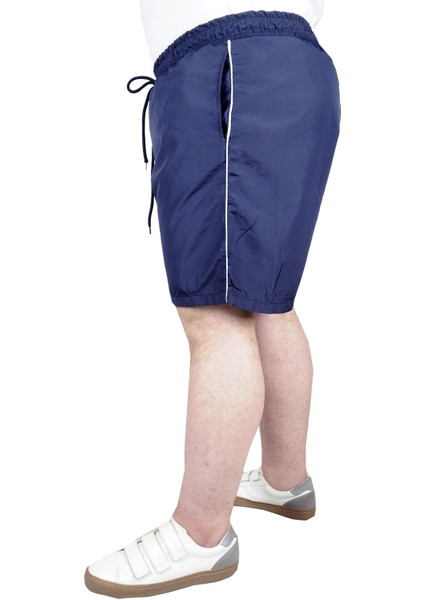 Büyük Beden Deniz Şortu White Line 21451 Lacivert fiyatları