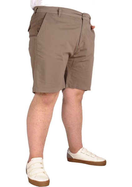 Büyük Beden Erkek Kapri Yancep Nice Classic 21402 Toprak