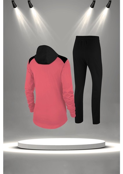 Büyük Beden Kadın Pudra Interlok Kumaş Rahat Yürüyüş ve Koşu Sporcu Seti 4XL-10XL fırsatları