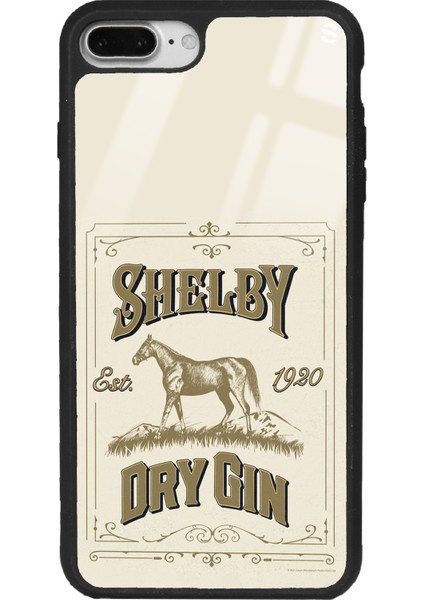 Apple iPhone 7 Plus - 8 Plus Peaky Blinders Shelby Dry Gin Tasarımlı Glossy Telefon Kılıfı