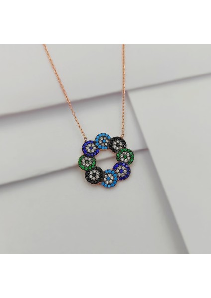 Gümüş Sonsuzluk Model Zirkon Taşlı Kolye 925 Ayar