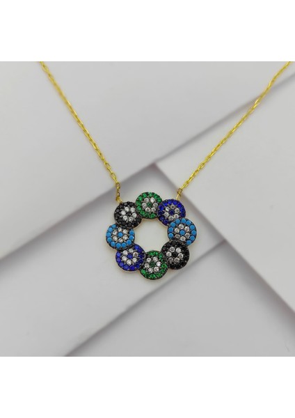 Gümüş Sonsuzluk Model Zirkon Taşlı Kolye 925 Ayar