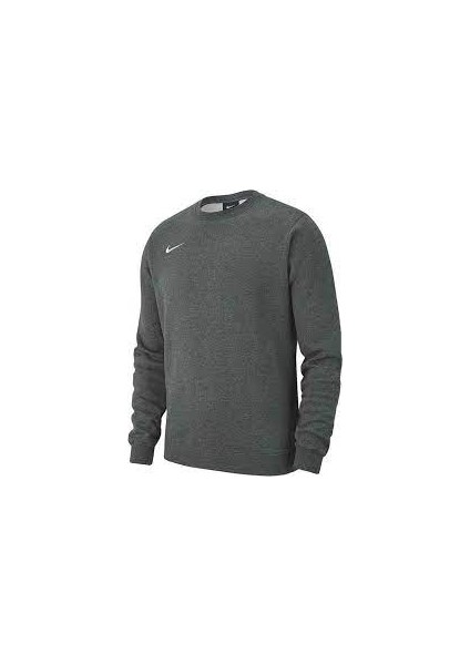 AJ1466-071 Gri Team CLUB19 Crew Erkek Sweatshirt