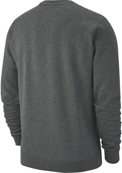 AJ1466-071 Gri Team CLUB19 Crew Erkek Sweatshirt