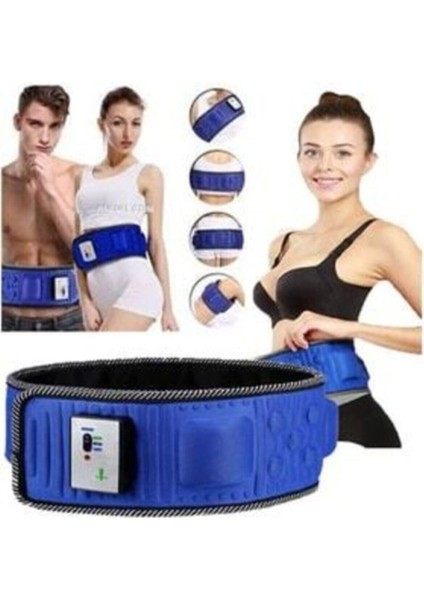5 Motorlu Titreşimli Masaj Aleti Göbek Kemeri Cihazı Incelme Korsesi