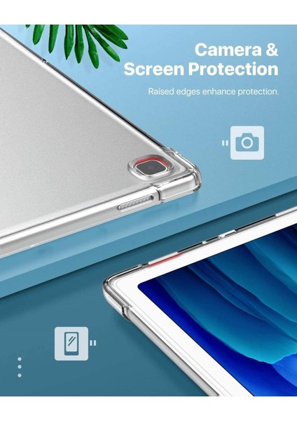 Samsung Galaxy Tab A7 10.4 T500 T505 T507 Kılıf Darbelere Dayanıklı Şeffaf Kapak
