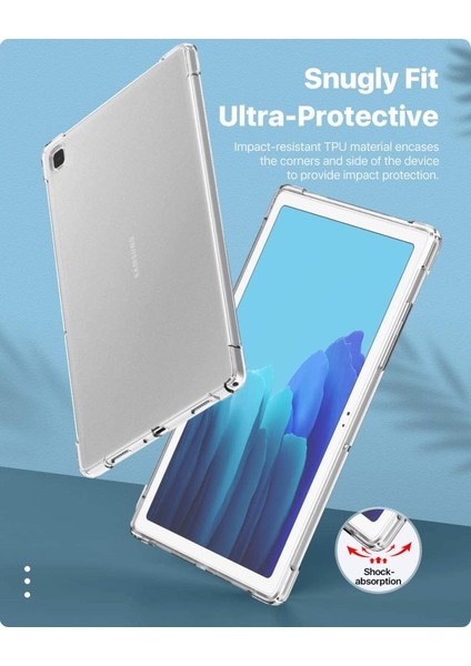 Samsung Galaxy Tab S6 Lite 2024 P620 P610 Kılıf Darbelere Dayanıklı Şeffaf Kapak 13-15-17