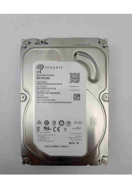 ST2000DM006 2 Tb 3.5 7200 Rpm Barracuda Sata Harddisk