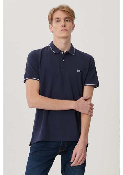 Erkek Slim Fit Dar Kesim Polo Yaka %100 Pamuk Tişört