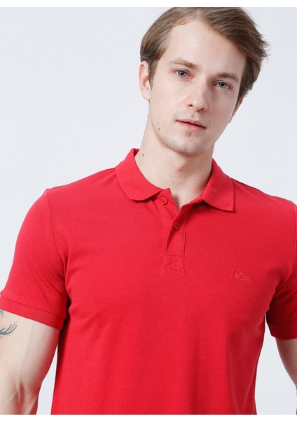 Slim Fit Pike Desenli Kırmızı Erkek Polo T-Shirt - 222 Lcm 242057 Twins fırsatları