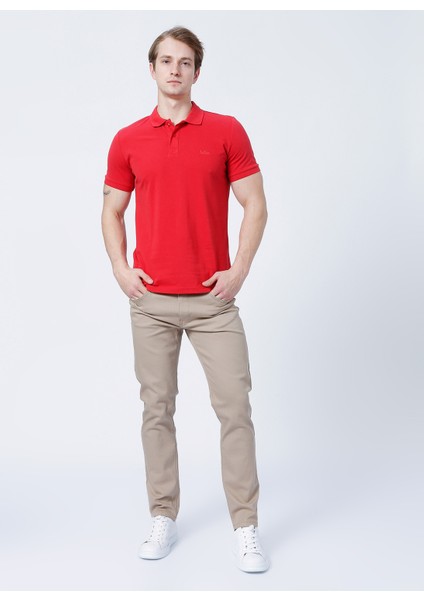 Slim Fit Pike Desenli Kırmızı Erkek Polo T-Shirt - 222 Lcm 242057 Twins indirimleri