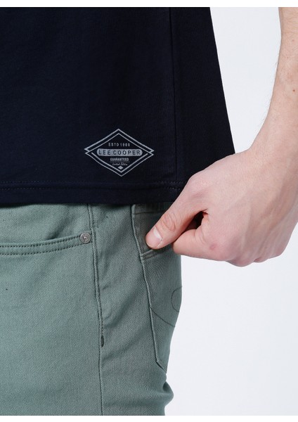 Bisiklet Yaka Slim Fit Düz Lacivert Erkek T-Shirt - 222 Lcm 242055 Gael fiyatları