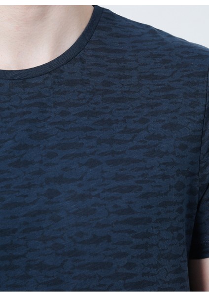 222 Lcm 242048 Rogers Bisiklet Yaka Slim Fit Baskılı Antrasit Erkek T-Shirt fiyatları