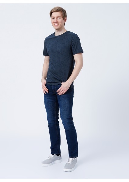 222 Lcm 242048 Rogers Bisiklet Yaka Slim Fit Baskılı Antrasit Erkek T-Shirt indirimleri