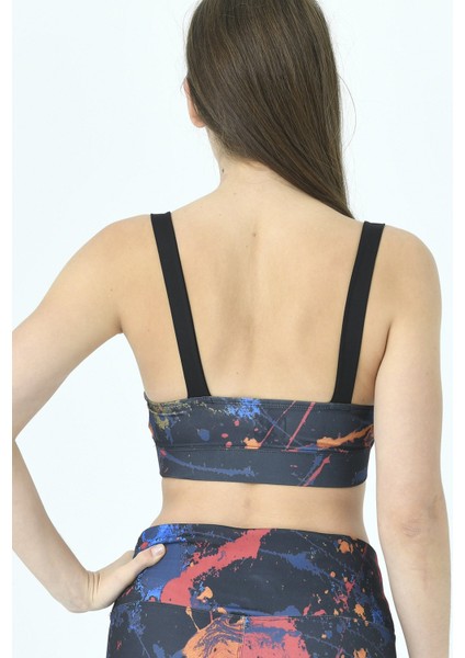 Niki Galaxy Baskılı Kare Yaka Hafif Destekli Spor Sütyeni Bra 1075-5 modelleri