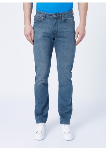 Normal Kalıp Düz Erkek Denim Pantolon - 222 Lcm 121107 Harry Sharma Mid