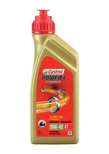 Scooter Motosiklet Yağı Castrol 10 40 -Yeni Üretim Tarihli-