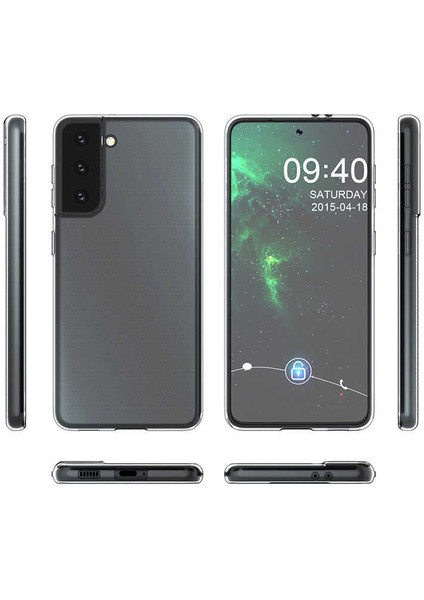 Samsung Galaxy S21 Fe Kılıf Süper Şeffaf Silikon Kapak