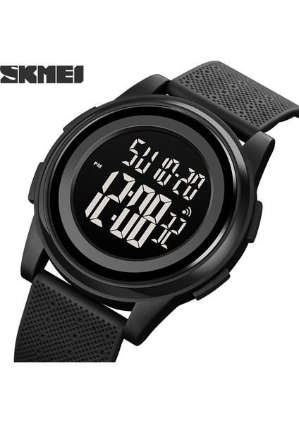 Erkekler Günlük Geri Sayım Spor Saatleri LED Işık Chrono Çalar Saat 5bar Suya Dayanıklı Dijital Kol Saati