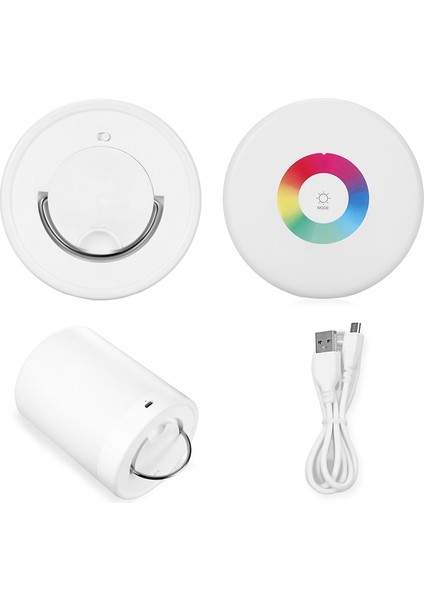 Rgb Renk Değişimi Led Dokunmatik Kontrol Indüksiyon Dimmer Lambası Beyaz (Yurt Dışından)