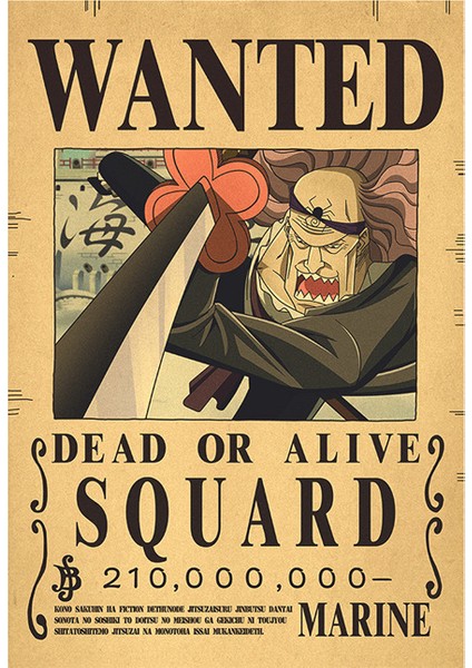 Tek Parça Ödül Aranıyor Sipariş Kraft Kağıt Retro Poster Çevre Birimi Anime Ürünleri (Yurt Dışından)