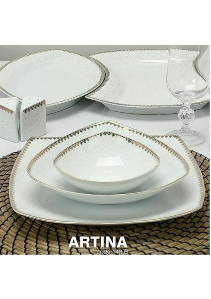 Porselen Çeyizlik Yemek Takımı 101 Parça Artına