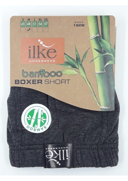 Ilke Erkek Bambu Likralı Boxer 1606 - 6 Adet