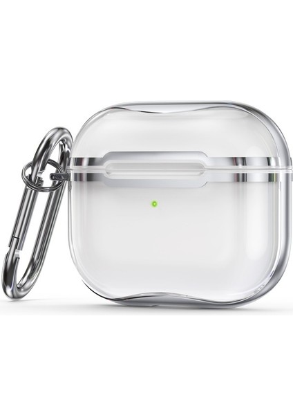 Galvanik Çerçeve + Şeffaf Tpu Kulaklık Koruyucu Kılıf (Yurt Dışından)