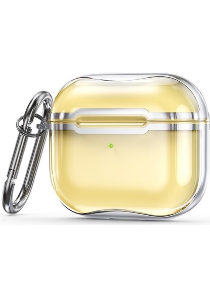 Galvanik Çerçeve + Şeffaf Tpu Kulaklık Koruyucu Kılıf (Yurt Dışından)