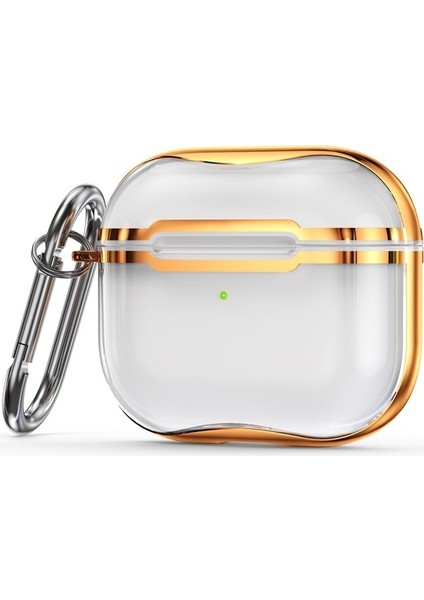 Galvanik Çerçeve + Şeffaf Tpu Kulaklık Koruyucu Kılıf (Yurt Dışından)