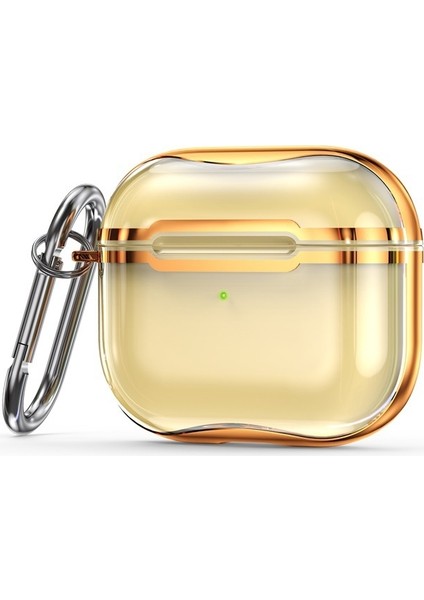 Galvanik Çerçeve + Şeffaf Tpu Kulaklık Koruyucu Kılıf (Yurt Dışından)