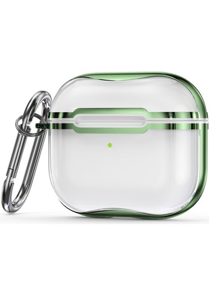 Galvanik Çerçeve + Şeffaf Tpu Kulaklık Koruyucu Kılıf (Yurt Dışından)