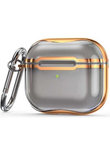 Galvanik Çerçeve + Şeffaf Tpu Kulaklık Koruyucu Kılıf (Yurt Dışından)