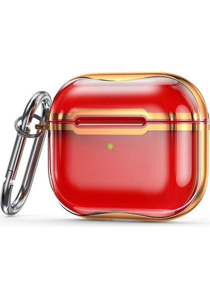 Galvanik Çerçeve + Şeffaf Tpu Kulaklık Koruyucu Kılıf (Yurt Dışından)