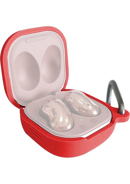 Samsung Galaxy Buds Live / Pro Için Bluetooth Kulaklık Kancalı Silikon Koruyucu Kılıf (Yurt Dışından)