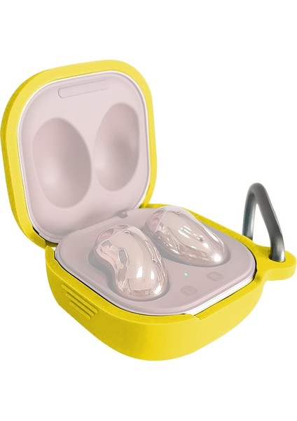 Samsung Galaxy Buds Live / Pro Için Bluetooth Kulaklık Kancalı Silikon Koruyucu Kılıf (Yurt Dışından)
