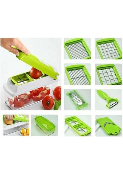 Nicer Dicer Plus 10 Parça Pratik Patates Soğan Sebze Dilimleyici Doğrayıcı modelleri