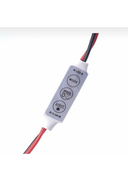 5-24 Volt 3 Tuşlu Mini Dimmer Flaşör LED Animasyon Devresi