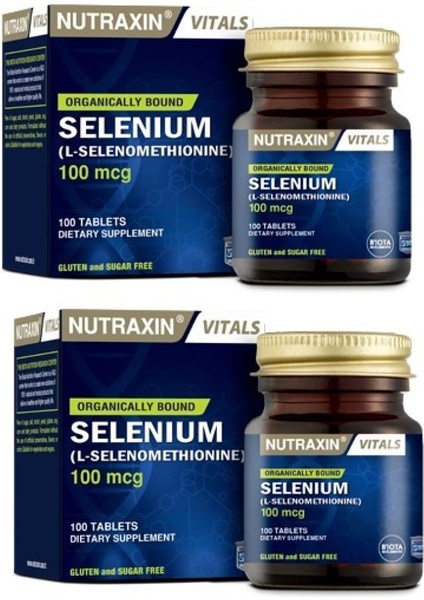 Selenium 100 Mcg T100 Tablet X2 Adet