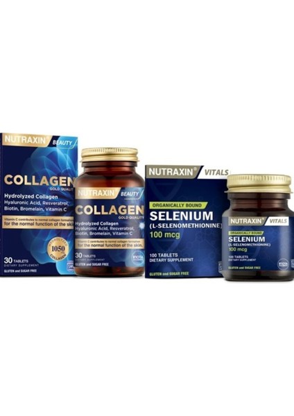 Selenium 100 Mcg 100 Tablet Tip 1 ve Tip 3 Hidrolize Içeren 30 Tablet